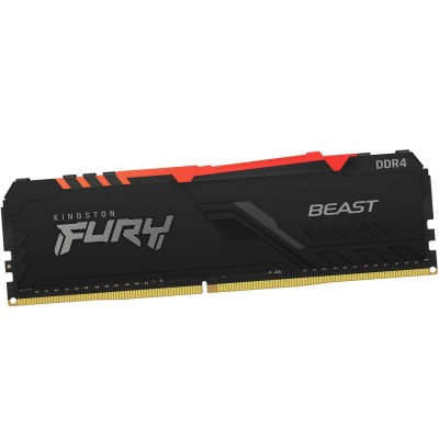 Оперативная память Kingston Fury Beast RGB, KF432C16BBA/16, DDR4, 16 GB, Черный DIMM <3200MHz> CL16, black