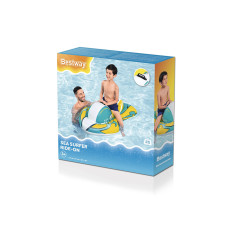 Надувная игрушка для катания верхом Скутер (Sea Surfer) 117 х 77 см, BESTWAY, 41540, Винил, 3+. Двухкамерный, С ручкой, до 45кг, Многоцветный, Цветная коробка