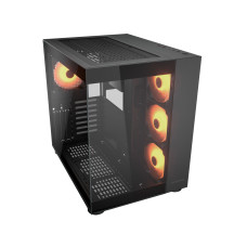 Компьютерный корпус, Cougar, FV150 RGB, ATX/Micro ATX/Mini ITX, USB 1*Type C/2*3.0, 4 Pole Headset Audio, Кулер 4*12см ARGB, Высота процессорного кулера до 180 мм, Длина VGA до 400мм, 2*3.5"/1+1*2.5", Слот 7+3, Толщина 0,6мм, 400x300x420мм, Без Компьютерный корпус, Cougar, FV150 RGB, ATX/Micro ATX/Mini ITX, USB 1*Type C/2*3.0, 4 Pole Headset Audio, Кулер 4*12см ARGB, Высота процессорного кулера до 180 мм, Длина VGA до 400мм, 2*3.5"/1+1*2.5", Слот 7+3, Толщина 0,6мм, 400x300x420мм, Без