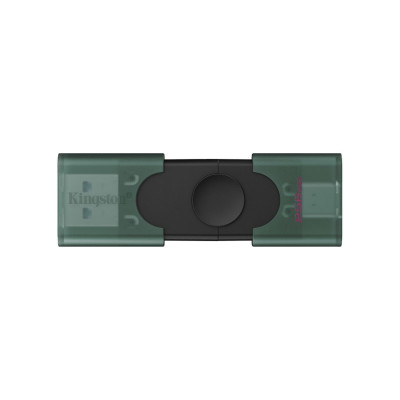 USB-накопитель, Kingston, DTDEG2/256GB, 256GB, USB-A / USB-C, Зеленый