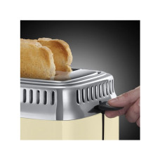 Тостер, Russell Hobbs, 21682-56, Мощность 1100Вт, 6 режимов обжаривания, 2 отделения, Таймер, Функция "Размораживание", Функция "Отмена", Функция «Пауза» во время приготовления, Кремовый