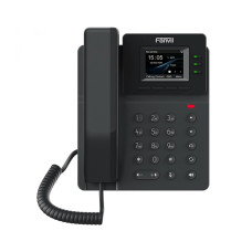 IP-телефон, Fanvil, V60P, 4 линии SIP, 2xFE PoE, цветной экран 320x240, конференц-связь на 6 участников, 6 клавиш DSS, блок питания в комплекте