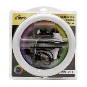 Кольцевая лампа, Ritmix RRL-261, для штатива 