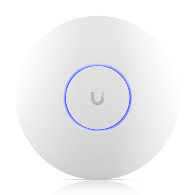 Беспроводная точка доступа, Ubiquiti, U6-Enterprise, 802.11a/b/g/n/ac/ax, AX10200, 1 порт 10/100/1000 RJ45, 600 клиентов, PoE+ 802.3at, без адаптера питания