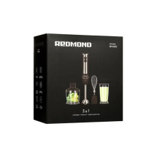 Погружной блендер, Redmond, BH405, 3 в 1, Скорость работы 14300 об/мин, 3 насадки, Турборежим , Плавная регулировка скорости, Мощность 1200 Вт, Длина шнура 1м, Черный