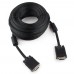 Кабель SVGA 15m/15m, Cablexpert CC-PPVGA-10M-B, 10м Cable (for KVM - switch box), экранированный