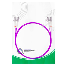 Патч корд оптоволоконный,, LC/UPC-LC/UPC MM OM3 50/125 Duplex 3.0мм 1 м, LSZH