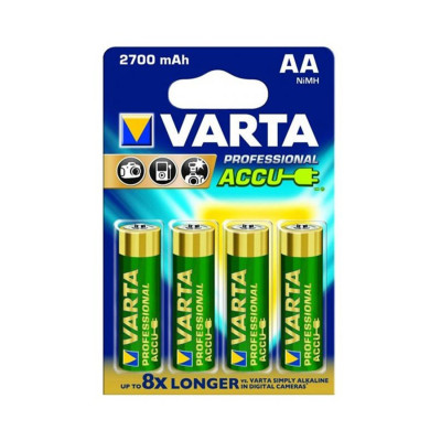Аккумулятор, VARTA, R2U (HR6), AA, 1.2 V, 2700 мАч, 4 шт., Блистер