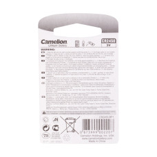 Батарейка, CAMELION, CR2450-BP1 Lithium Battery, CR2450, 3V, 600 mAh, 1 шт.