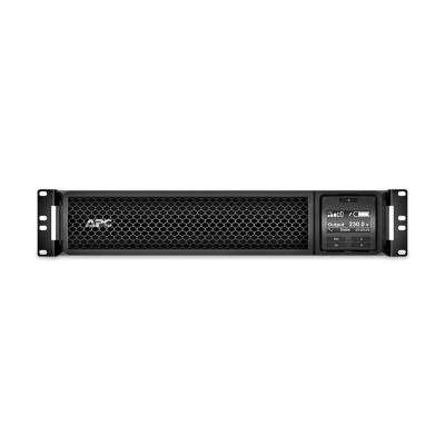 Источник бесперебойного питания, APC, Smart-UPS SRT3000RMXLI, Онлайн, Мощность 3000ВА/2700Вт, Стоечный 2U, 230В, Вых: 8x C13+2x C19 IEC, APCRBC152, Чёрный
