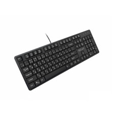 Клавиатура, Delux, SK800U, Ультратонкая, USB, Кол-во стандартных клавиш 103, 18 мультимедиа-клавиш, Размер: 451*188*18 мм., Длина кабеля 1,4 метра, Анг/Рус/Каз, Чёрный