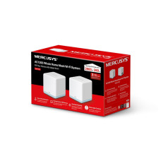 Маршрутизатор, Mercusys, Halo H30(2-pack), WI-FI 5, 802.11a/b/g/n/ac, AC1200, 2 порта 10/100M WAN/LAN, Домашняя Mesh Wi-Fi система (2 модуля в комплекте)