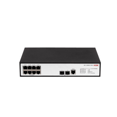 Коммутатор, H3C, LS-1850V2-10P-EI-GL, Управляемый L2, 8 портов 10/100/1000M, 2 порта 1000M SFP, AC 100~240 В, -5°C ~ +50°C, стоечный