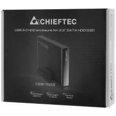 Бокс для 2,5" жестких дисков Chieftec CEB-7025S, Черный 