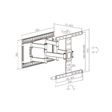 Кронштейн XG FMW-3775 для ТВ и мониторов 37"- 75" Кронштейн XG FMW-3775 для ТВ и мониторов 37"- 75"