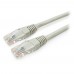Патч-корд Cablexpert PP12-1M, серый Cable Patch cord UTP 5e-Cat 1 m
