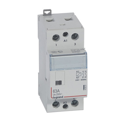 Модульный контактор, Legrand, 412527, 2НО 63А CX 250/230В AC