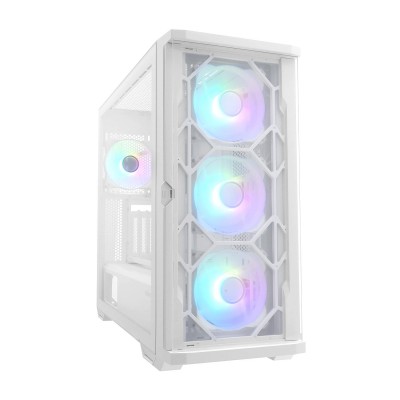 Корпус ATX midi tower Zalman Z10 Duo, (без БП), Белый Case white