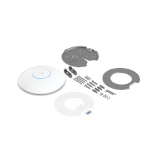 Беспроводная точка доступа, Ubiquiti, U7-Pro-5, 802.11a/b/g/n/ac/ax/be, BE5000, 1 порт 10/100/1000/2500 RJ45, 250 клиентов, PoE+802.3at, без адаптера питания, Упаковка 5 штук