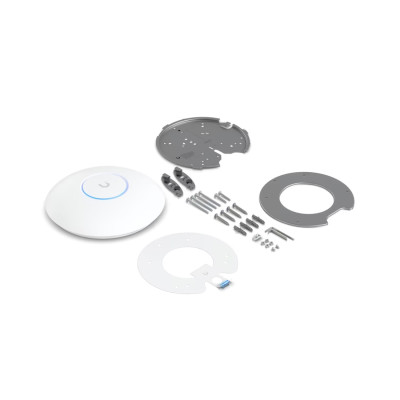 Беспроводная точка доступа, Ubiquiti, U7-Pro-5, 802.11a/b/g/n/ac/ax/be, BE5000, 1 порт 10/100/1000/2500 RJ45, 250 клиентов, PoE+802.3at, без адаптера питания, Упаковка 5 штук