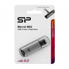 Флешка USB Silicon Power, Marvel M02, SP128GBUF3M02V1S, 128GB, Серебристый 