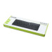 Клавиатура, Delux, DLK-6010UB, USB, Кол-во стандартных клавиш 104, Размер: 449,9*161,84*24,9 мм., Длина кабеля 1,4 метра, Анг/Рус/Каз, Защита от случайного пролива воды/кофе, Чёрный