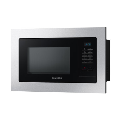 Встраиваемая микроволновая печь ,Samsung ,MS20A7013AT/BW, Соло БИО-Керамическое покрытие, Объем 20 л, Мощность 850Вт, Серый