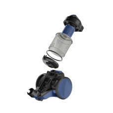 Пылесос, Tefal, Cyclonic Power TW1931RH, Сухая уборка, Объем контейнера 1.3л, Уровень шума 84 дБ, 3 насадки, Мощность 1200 Вт, Длина шнура 3.5м, Синий/Черный