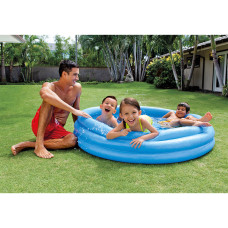 Детский надувной бассейн Crystal Blue 147 х 33 см, INTEX, 58426NP, Винил, 330л., 2+, Синий, Цветная коробка