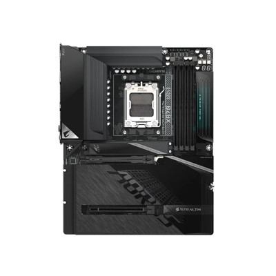 Материнская плата, Gigabyte, X870 AORUS STEALTH (4719331878801), AM5, X870, 4xDDR5 4400/4800/5200/8200(OC), 2xSATA3, 4xM.2 (PCIe 4.0 x4/x2), Raid, 1xHDMI, 2xUSB4 Type-C(R), 2xPCI-Ex16, Wi-Fi, ATX