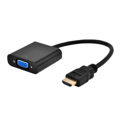 Конвертер HDMI m -> D-Sub (VGA) f, Cablexpert A-HDMI-VGA-04 Converter, black