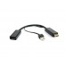 Конвертер HDMI Cablexpert DSC-HDMI-DP converter, HDMI m -> DisplayPort f, black