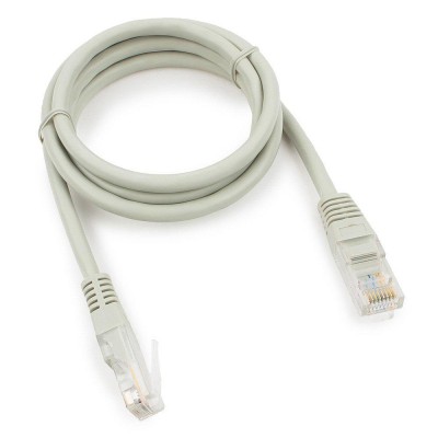 Патч-корд Cablexpert PP10-1M, серый Cable Patch cord UTP 5e-Cat 1 m