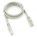 Патч-корд Cablexpert PP10-1M, серый Cable Patch cord UTP 5e-Cat 1 m