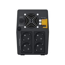 Источник бесперебойного питания, APC, Easy UPS BVG2200I-GR, Линейно-интерактивный, Мощность 2200ВА/1200Вт, Напольный, 230В, Вых: 4x Schuko, APCRBC177, Чёрный