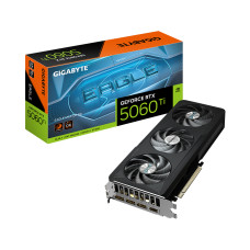 Видеокарта, Gigabyte, RTX5060Ti EAGLE MAX OC 8G (GV-N506TEAGLEMAX OC-8GD) 4719331356637, GDDR7, 128bit, 1-HDMI, 3-DP, Windforce 3X Fan, 215*122*40 мм, Цветная коробка