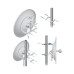 Антенна, Ubiquiti, AF-5G34-S45, airFiber X5, 34 dBi, Slant 45, параболическая, 2х2 MIMO, 5 ГГц