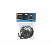 Насос ножной Air Step Air Pump 13 см, BESTWAY, 62147, Пластик, Шланг, 3 насадки, 0.3 литра за цикл, Жёлто-чёрный, Пакет