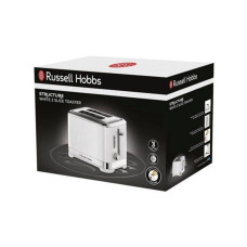 Тостер, Russell Hobbs, 28090-56, Мощность 1050Вт, 2 отделения, 5 режимов, Функция "Размораживание", Функция "Отмена", Функция «Пауза» во время приготовления, Автоматическая центровка ломтиков, Подсветка кнопок, Белый