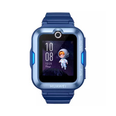 Смарт часы, Huawei, Kid Watch 4 Pro ASN-AL10, Дисплей 1.41" цветной AMOLED-экран, Разрешение 320 x 360, Водонепроницаемые (5 АТМ), Вес 57,5 гр, (Blue) Голубой