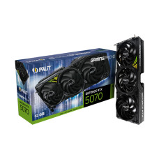 Видеокарта, PALIT, RTX5070 GAMINGPRO-S 12GB (4710562245561), (NE75070019K9-GB2050U), GDDR7, 192bit, 3-DP, HDMI, 331.9*127.1*49.7 мм, Цветная коробка