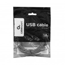 Кабель USB, Cablexpert CCP-USB2-AMBM-6G, 1.8м, Серый 