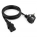 Кабель питания, Cablexpert PC-186-VDE, 1.8м Cable power, black