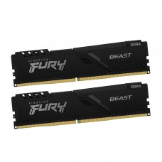 Оперативная память Kingston Fury Beast, KF432C16BBK2/16, DDR4, 16 GB 