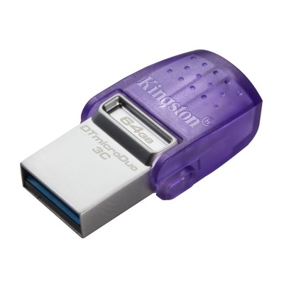 Флешка USB Kingston DTDUO3CG3, 64GB flash DTDUO3CG3/64GB, USB-A+Type-C 3.2