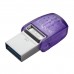 Флешка USB Kingston DTDUO3CG3, 64GB flash DTDUO3CG3/64GB, USB-A+Type-C 3.2