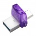 Флешка USB Kingston DTDUO3CG3, 64GB flash DTDUO3CG3/64GB, USB-A+Type-C 3.2