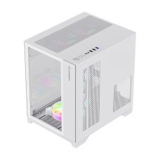 Компьютерный корпус, Gamemax, Infinity Mini WH, 9101-0000R0211, 9101-0000R00190, M-ATX, USB 3.0*1/ USB 2.0*2, HD Audio, Кулер ARGB 7*120mm, Высота процессорного кулера 155мм, Длина VGA 330мм, Количество отсеков 1*3,5" / 2*2,5", Сталь/Закаленное 