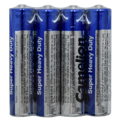 Батарейки Camelion AAA (R03P-SP4B) super heavy duty, комплект - 4 штуки Батарейки Camelion AAA (R03P-SP4B) super heavy duty, комплект - 4 штуки