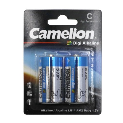 Батарейки Camelion C (LR14-BP2DG) Digi alkaline, комплект - 2 штуки